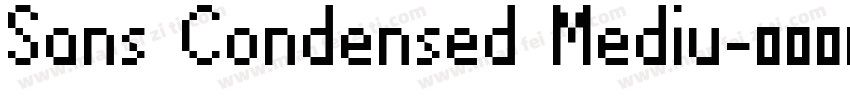 Sans Condensed Mediu字体转换